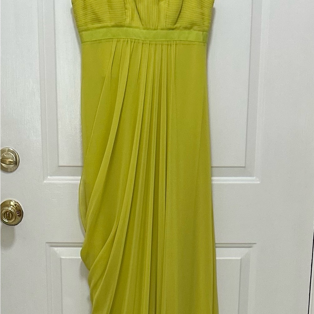 BCBG MAXAZRIA  size 2 NWT!  Green Empire Waist Maxi Dress Sweetheart Neckline